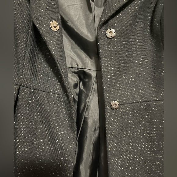 Worthington Wool Blend Black w/ Gold Thread Coat - Picture 4 of 4